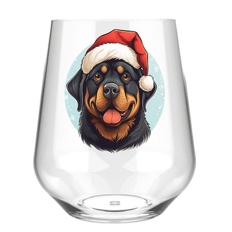 Stemless Wine Glass - dog (53)