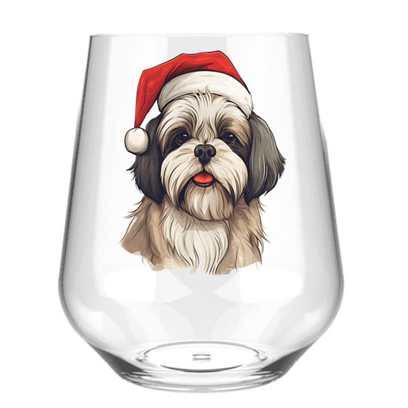 Stemless Wine Glass - dog (54)