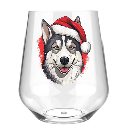 Stemless Wine Glass - dog (59)