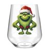 Stemless Wine Glass - grinch 1