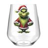 Stemless Wine Glass - grinch 2