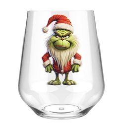 Stemless Wine Glass - grinch 4