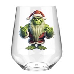 Stemless Wine Glass - grinch 5