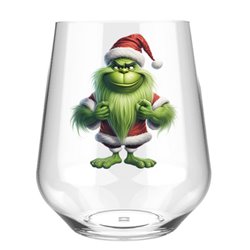 Stemless Wine Glass - grinch 6