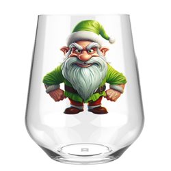 Stemless Wine Glass - grinch 13