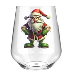 Stemless Wine Glass - grinch 14