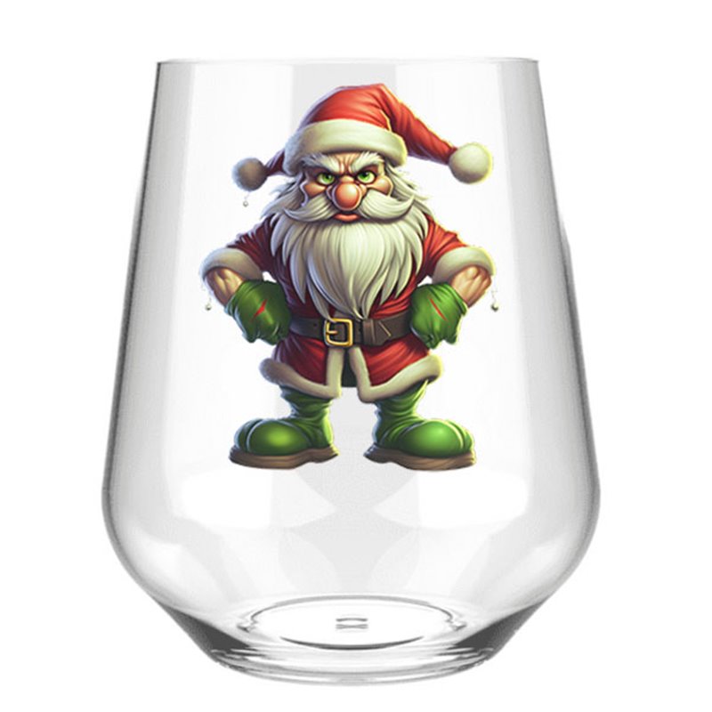 Stemless Wine Glass - grinch 14