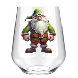 Stemless Wine Glass - grinch 15
