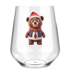 Stemless Wine Glass - Bear 13