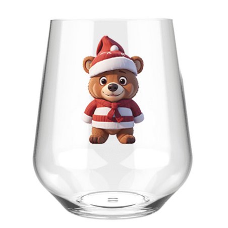 Stemless Wine Glass - Bear 14