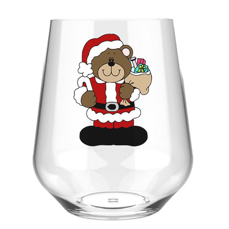 Stemless Wine Glass - Bear 15