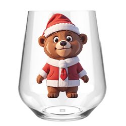 Stemless Wine Glass - Bear 16