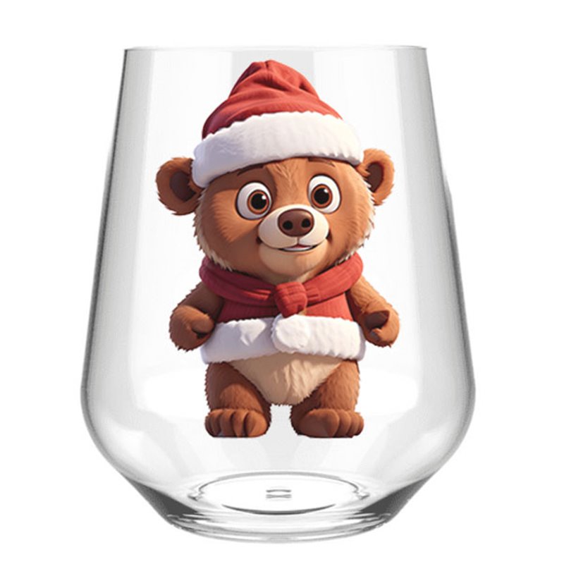 Stemless Wine Glass - Bear 18