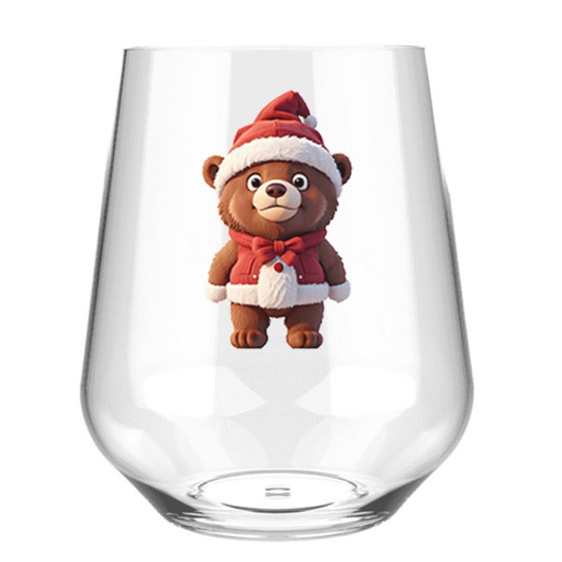 Stemless Wine Glass - Bear 19