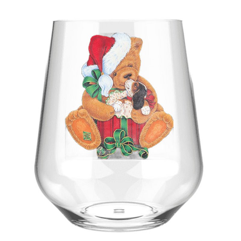 Stemless Wine Glass - Bear 20