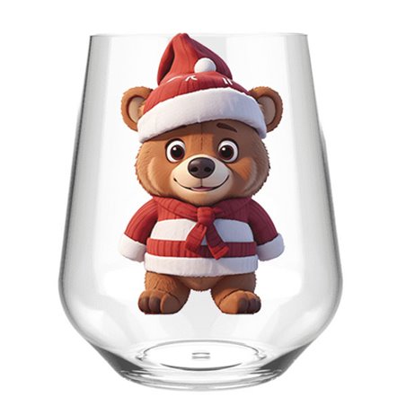 Stemless Wine Glass - Bear 21