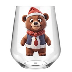 Stemless Wine Glass - Bear 24