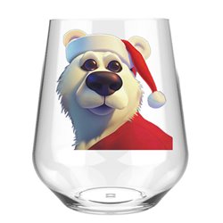 Stemless Wine Glass - Bear 25
