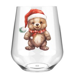 Stemless Wine Glass - Bear 26