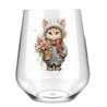 Stemless Wine Glass - cats (1)