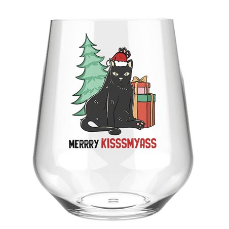 Stemless Wine Glass - cats (4)