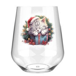 Stemless Wine Glass - cats (8)