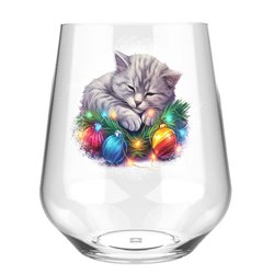 Stemless Wine Glass - cats (9)