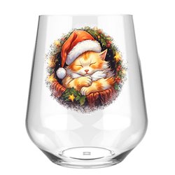 Stemless Wine Glass - cats (10)