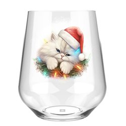 Stemless Wine Glass - cats (13)