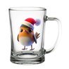 Glass Tankard - robin (7)