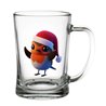 Glass Tankard - robin (9)