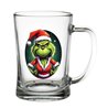 Glass Tankard - grinch (8)
