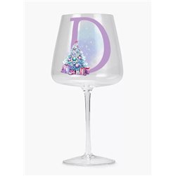 Modern Gin Glass - Alpha Purple Christmas Tree