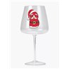 Modern Gin Glass - Red Santa Letter