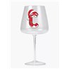 Modern Gin Glass - Red Santa Letter