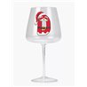 Modern Gin Glass - Red Santa Letter