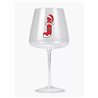 Modern Gin Glass - Red Santa Letter