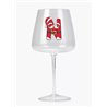 Modern Gin Glass - Red Santa Letter