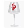 Modern Gin Glass - Red Santa Letter