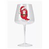 Modern Gin Glass - Red Santa Letter