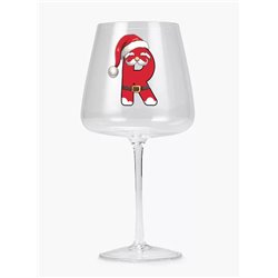 Modern Gin Glass - Red Santa Letter