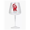 Modern Gin Glass - Red Santa Letter