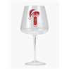Modern Gin Glass - Red Santa Letter