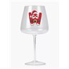 Modern Gin Glass - Red Santa Letter