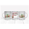 Christmas Mug -  candycane elf letter
