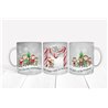Christmas Mug -  candycane elf letter