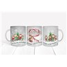 Christmas Mug -  candycane elf letter