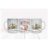 Christmas Mug -  candycane elf letter