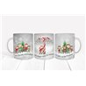 Christmas Mug -  candycane elf letter