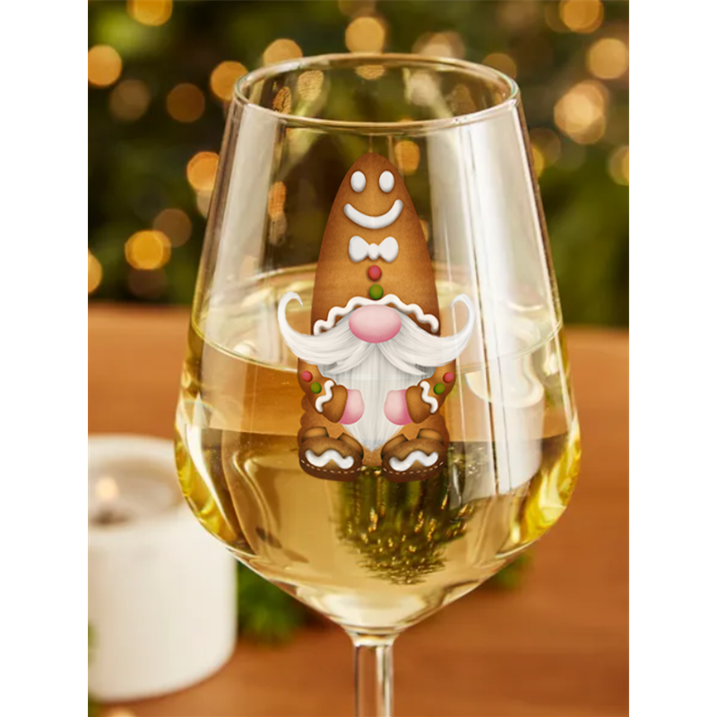 Wine Glass  Christmas Gnomes (35)